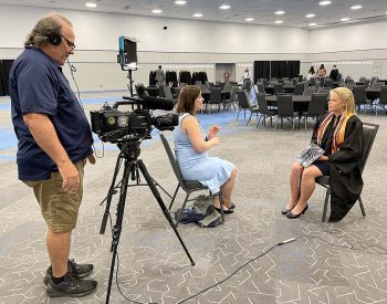 Ashley Payne A Keiser University Lakeland Campus Valedictorian And Mom Of Seven Shares Her Story With Media Members - Women’s History Month: Keiser University Valedictorian And Mom Of Seven Thanks Family Members For Unwavering Support - Graduate Spotlight
