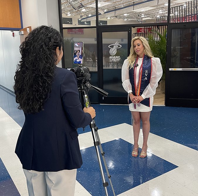 Veteran and Mom of Five Celebrates Commencement