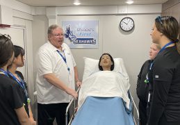 High School Students Learn with Keiser’s Mobile Simulation Lab