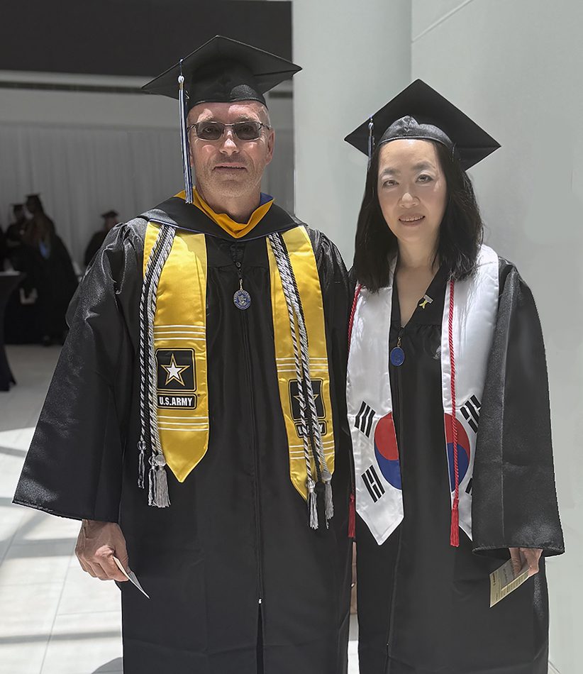 Commencement is a Family Affair for Husband and Wife Veterans