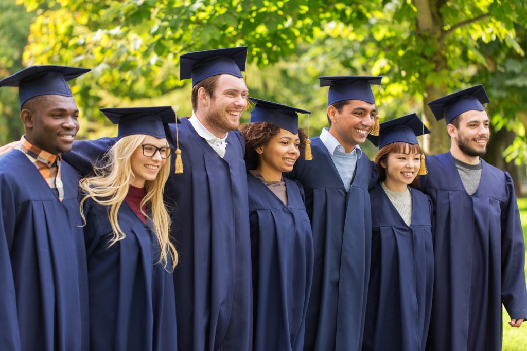 A group of graduates of the Criminal justice degree