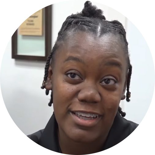 Stephanie Brown, a female Keiser University student working in the Criminal justice field.