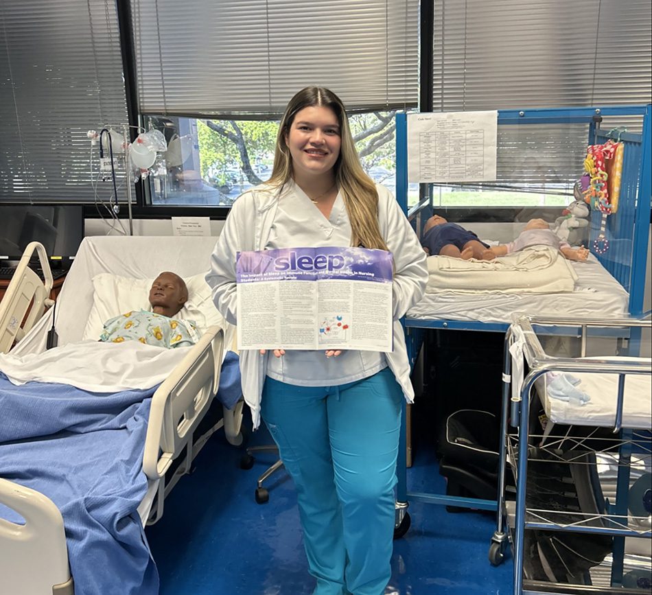 Student Nurse Shares Impactful Research While Thanking Mentors