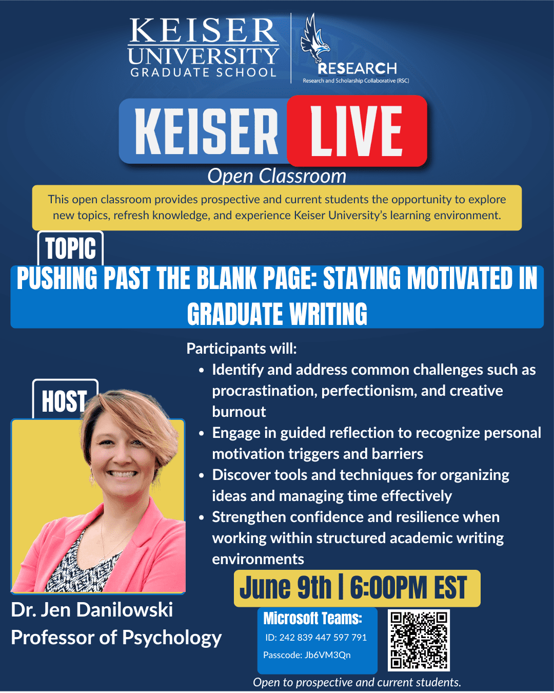 Open Grad Graduate Writing Open Classroom | Staying Motivated in Writing