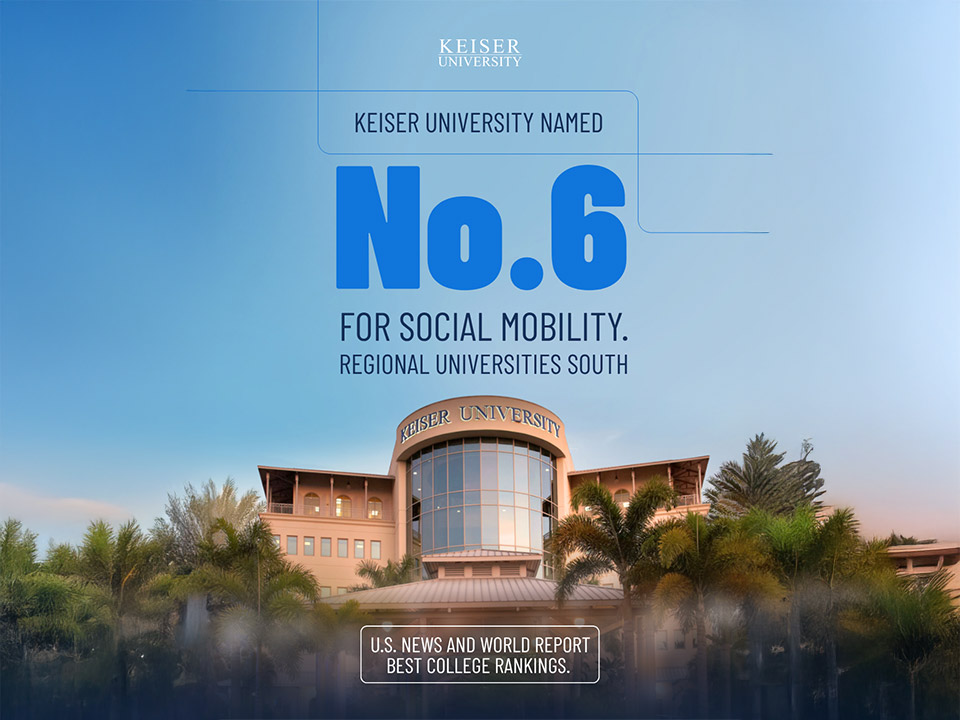Keiser University ranks No. 6 regionally for social mobility in U.S. News & World Report 2027 Best Colleges Rankings