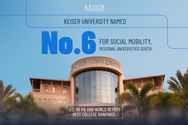 Keiser University ranks No. 6 regionally for social mobility in U.S. News & World Report 2027 Best Colleges Rankings