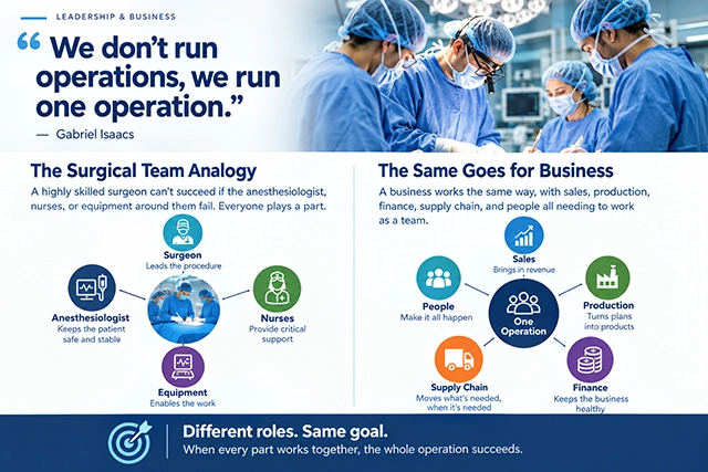 operations management surgical team infographic